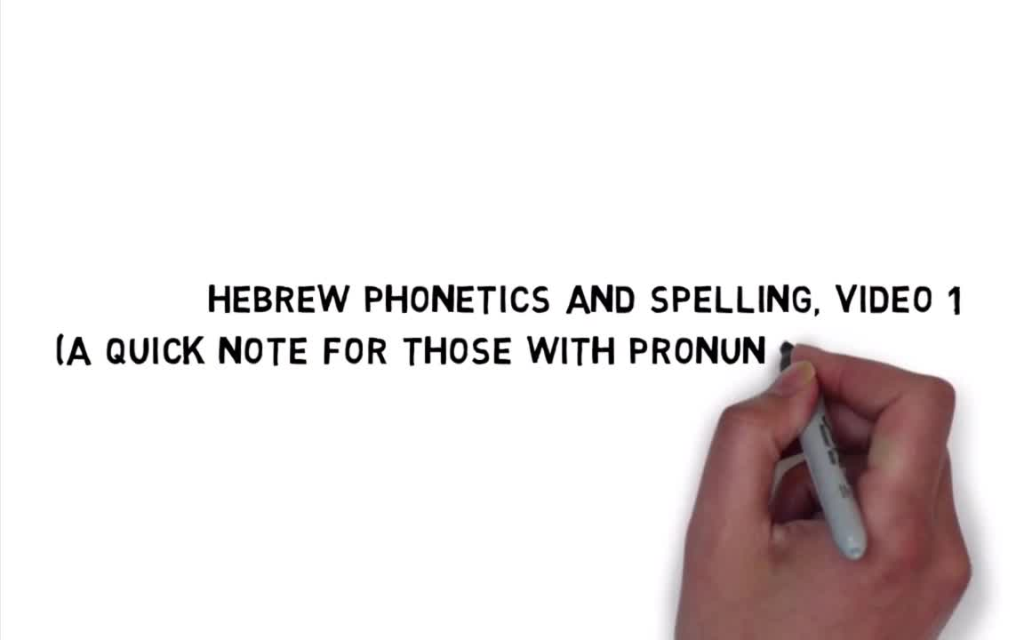 [图]现代希伯来语字母发音｜Hebrew Pronunciation - Flurent Forever｜英语生肉