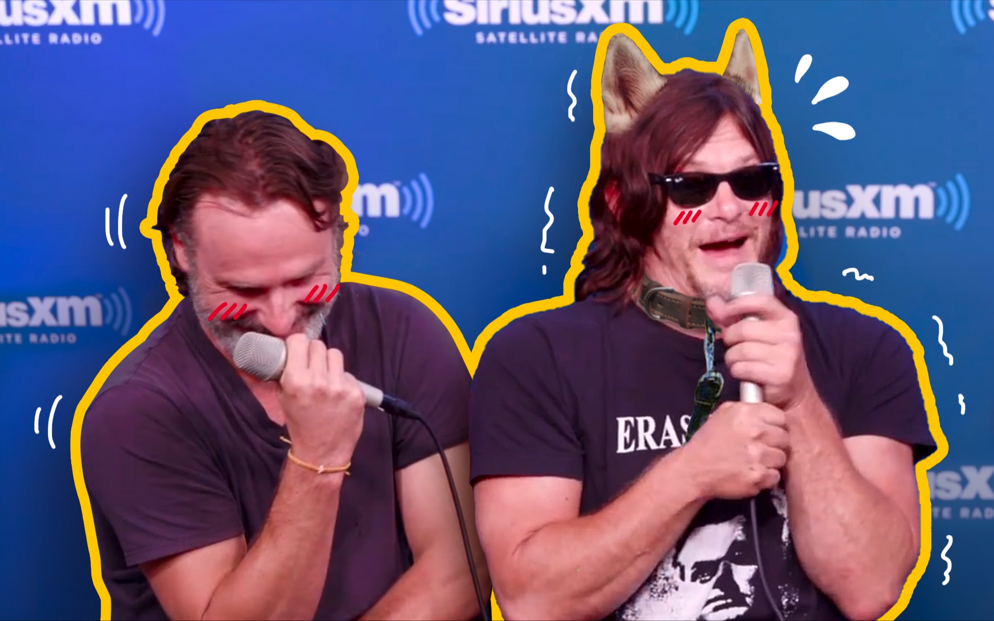 [图]【熟】安德鲁林肯: 达里尔就是瑞克的小狗狗【瑞弩Rickyl | Andrew Lincoln × Norman Reedus】2017