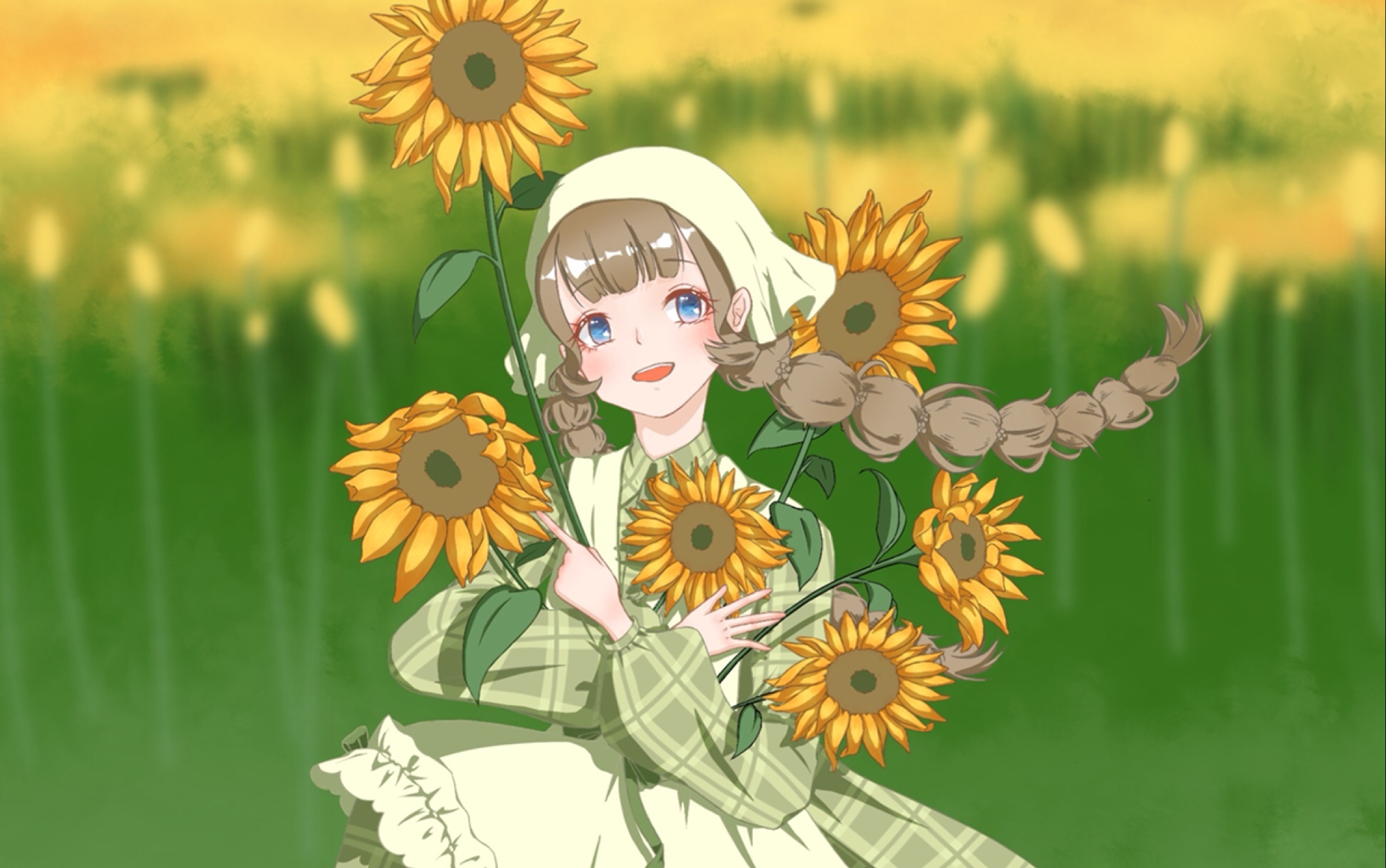 活动作品画一个女儿系列闪耀暖暖绿野牧歌套