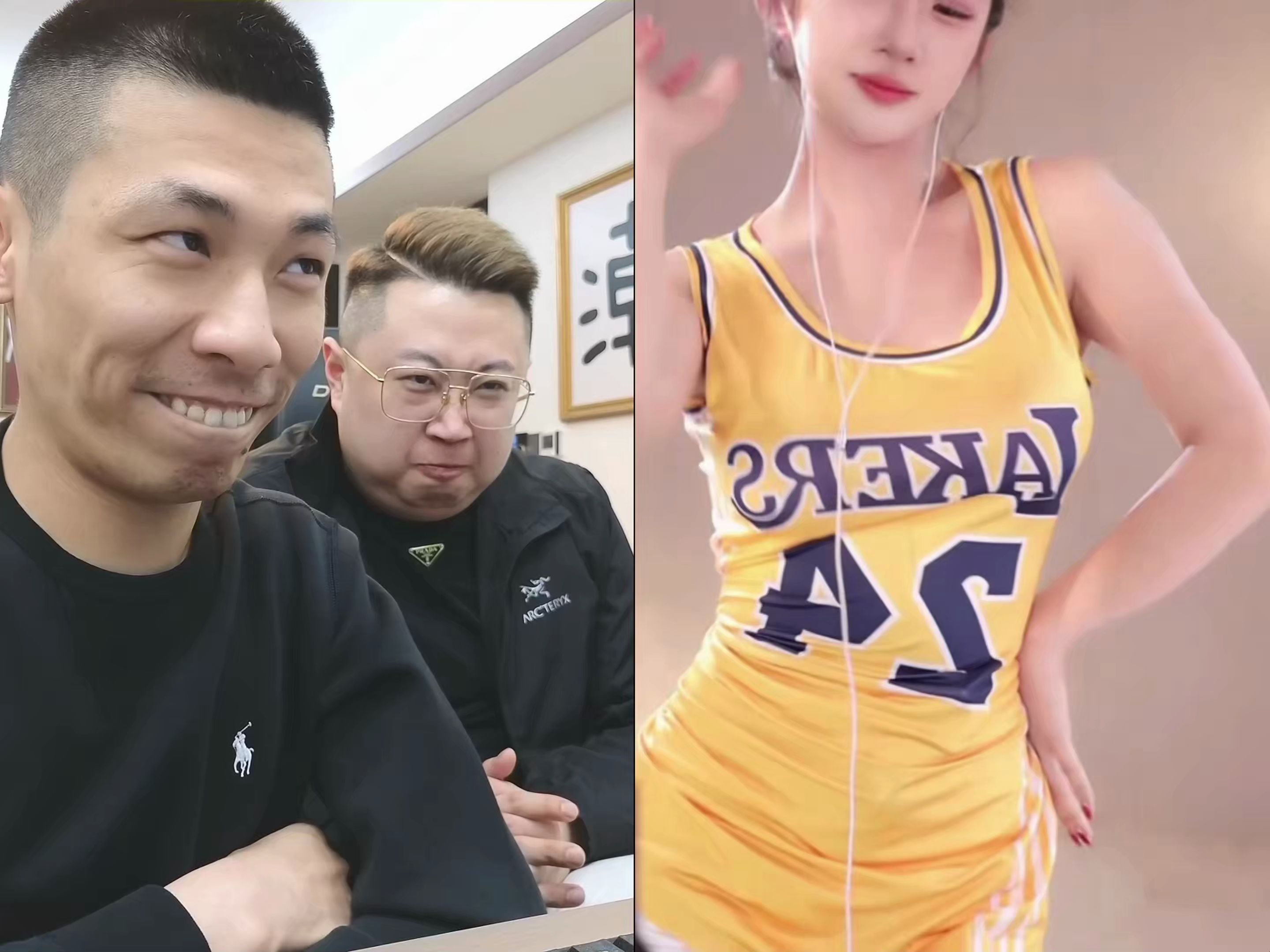 宝哥连麦女主播,和科比同款球服!这我是真爱了!