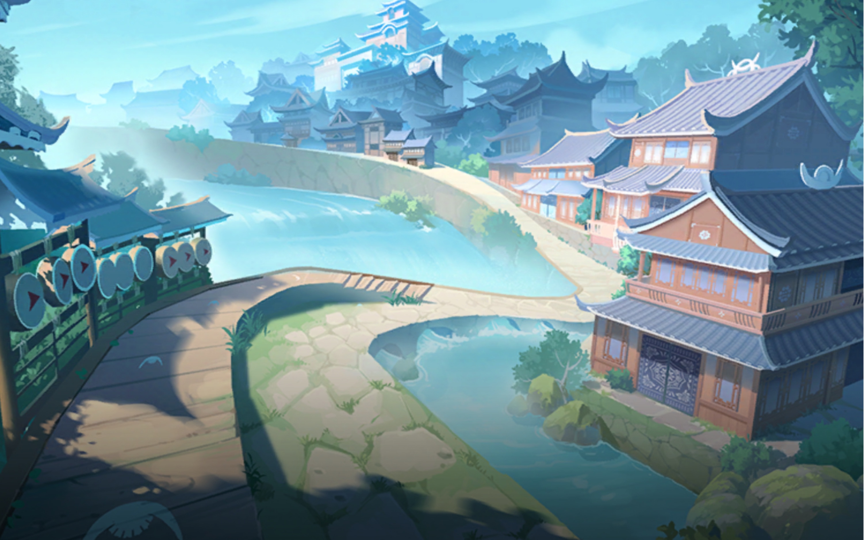 qq飞车手游千户苗寨初始跑法