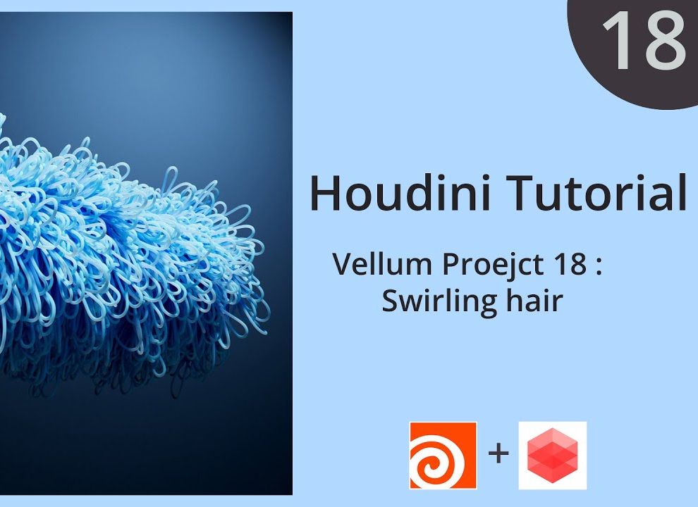 螺旋状发型  Houdini Vellum 教程哔哩哔哩bilibili