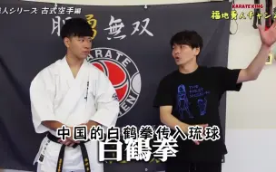 Descargar video: 刚柔流传人说空手道传承于千年前的中国白鹤拳