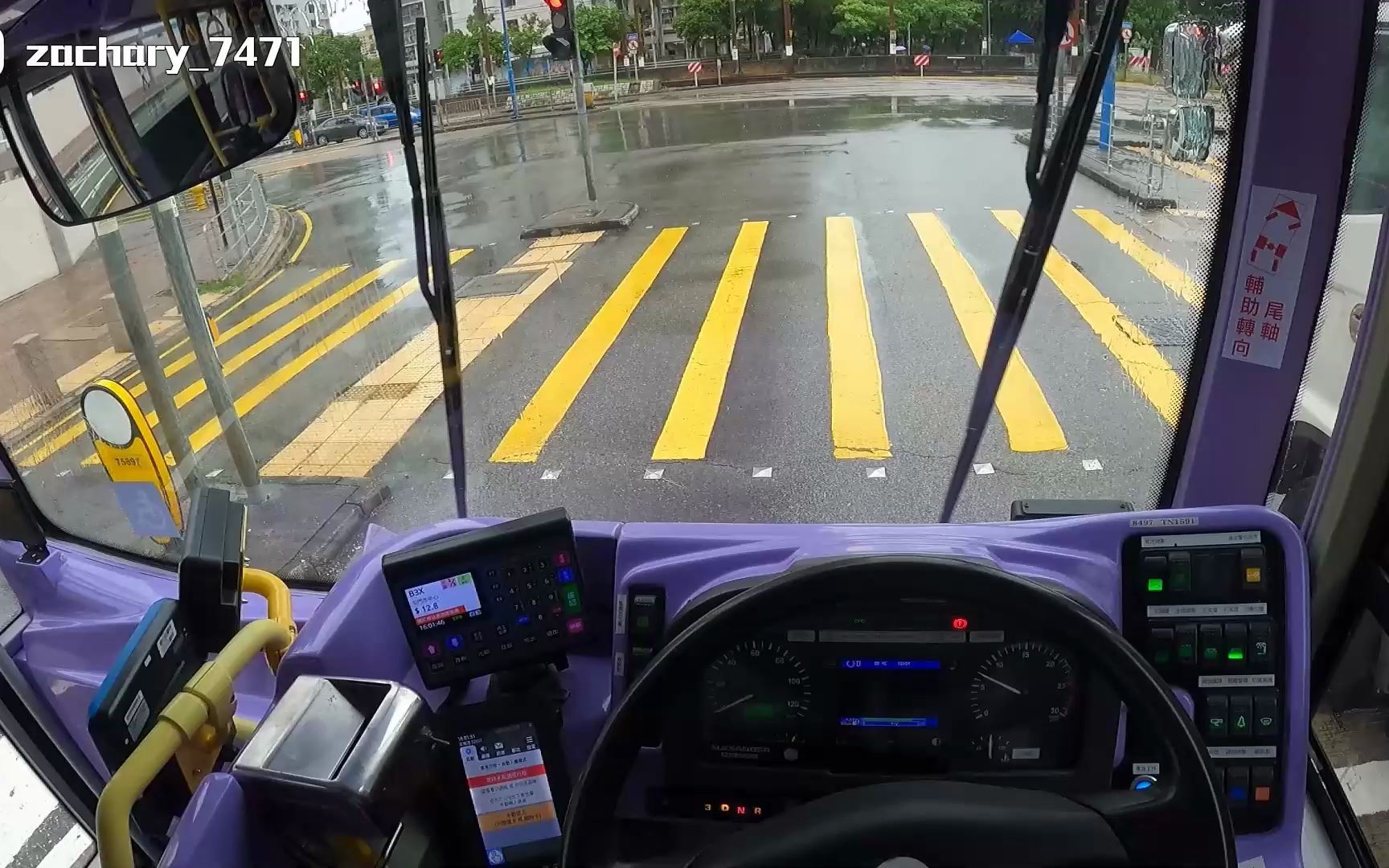 [图][香港巴士司机第一人称] CTB 城巴 雨中旧头 天水围市中心 → 康庄道 ADL Enviro500 MMC 12M Euro 5