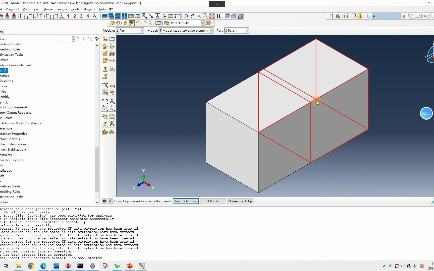 Abaqus cohesive 入门教程2cohesive element方法操作实例哔哩哔哩bilibili