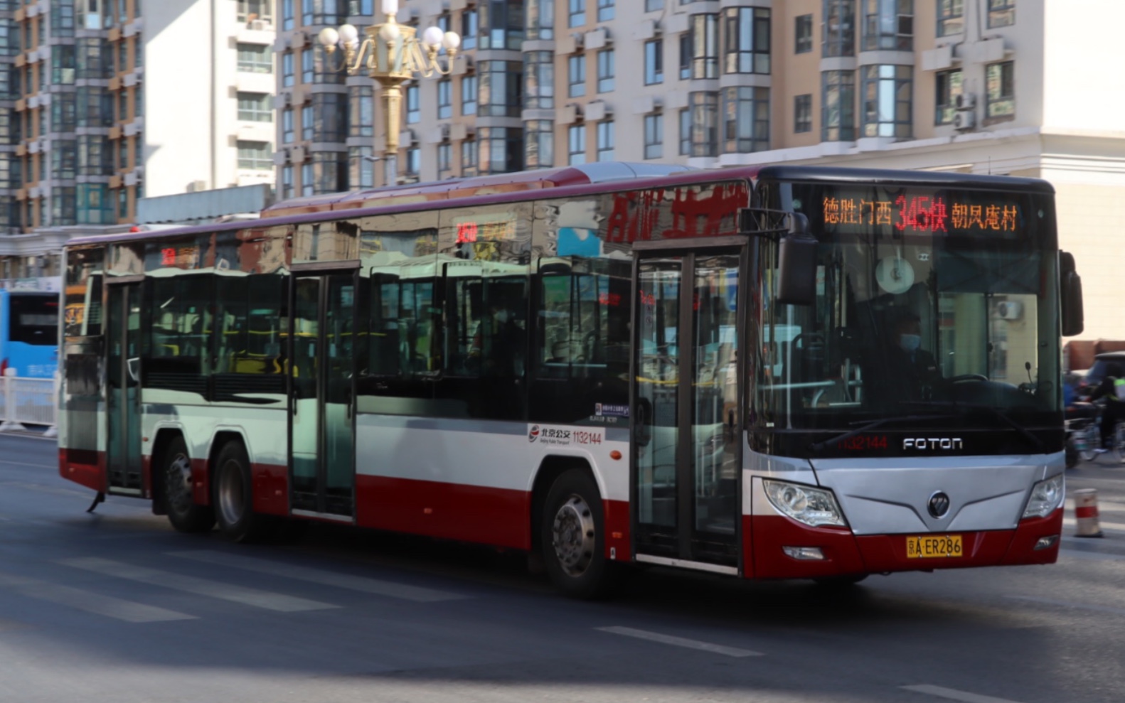昌平快线,京藏漫步|北京公交客一345快 德胜门西→朝凤庵村 全程前方