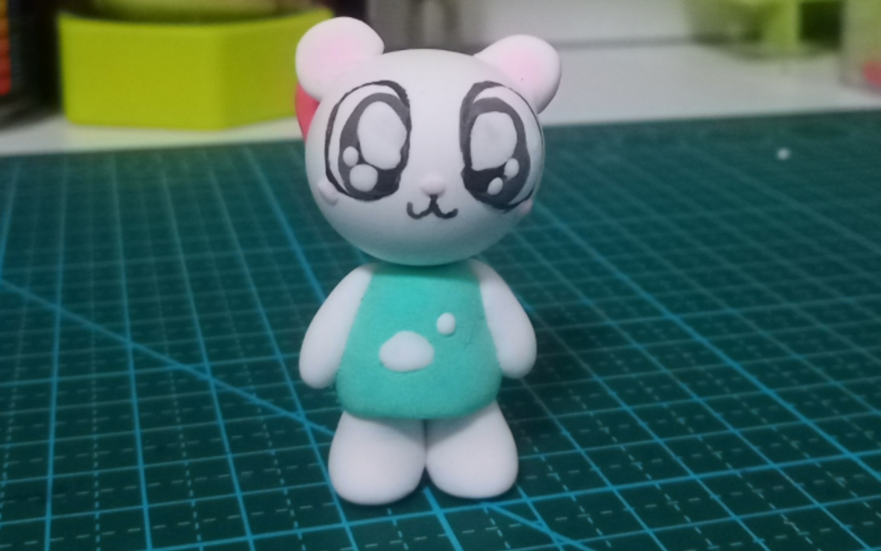 我用粘土捏了个出生