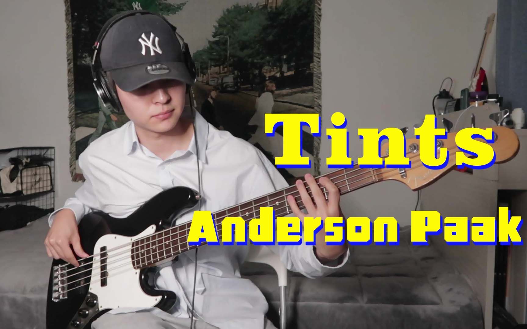 超绝的复古FUNK!贝斯COVER《Tints》  Anderson Paak哔哩哔哩bilibili