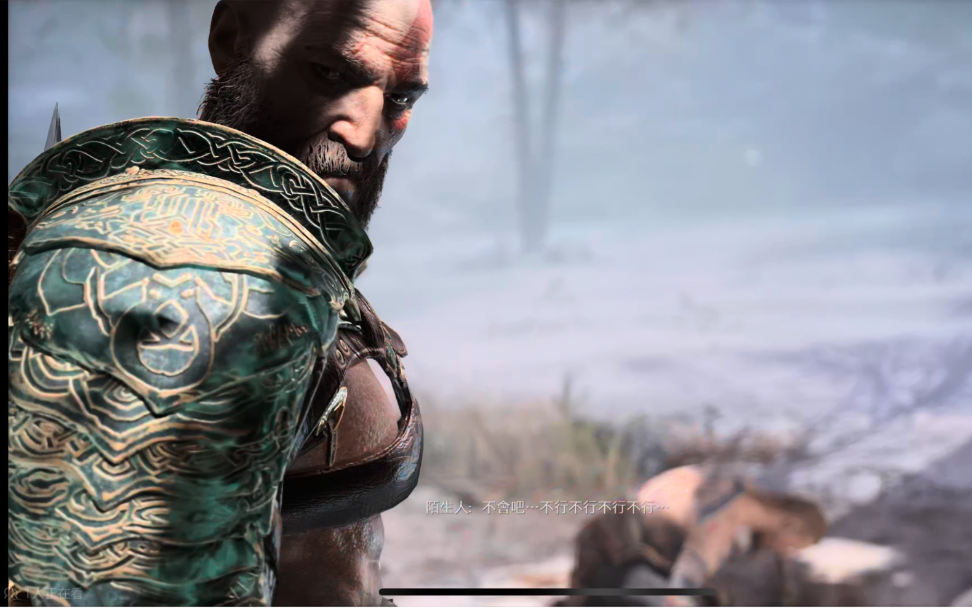 战神4这段精彩打斗放到现在依旧很能打#战神难度狂揍口水王巴德 