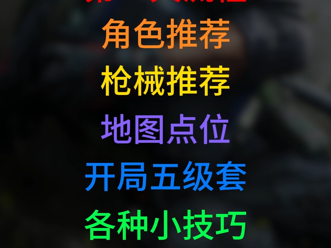 纯新手开局攻略,思路,彩蛋,角色推荐等等.网络游戏热门视频