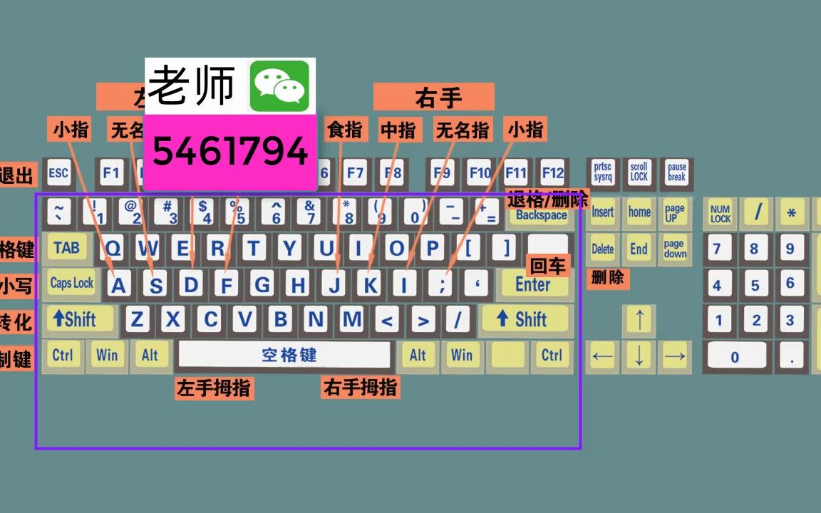 零基礎學電腦打字,快速學會鍵盤打字,適合初學者學習