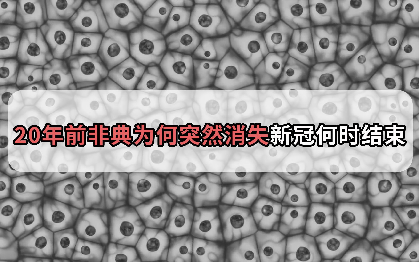 20年前的非典是如何消失的,新冠疫情何时才能结束?哔哩哔哩bilibili