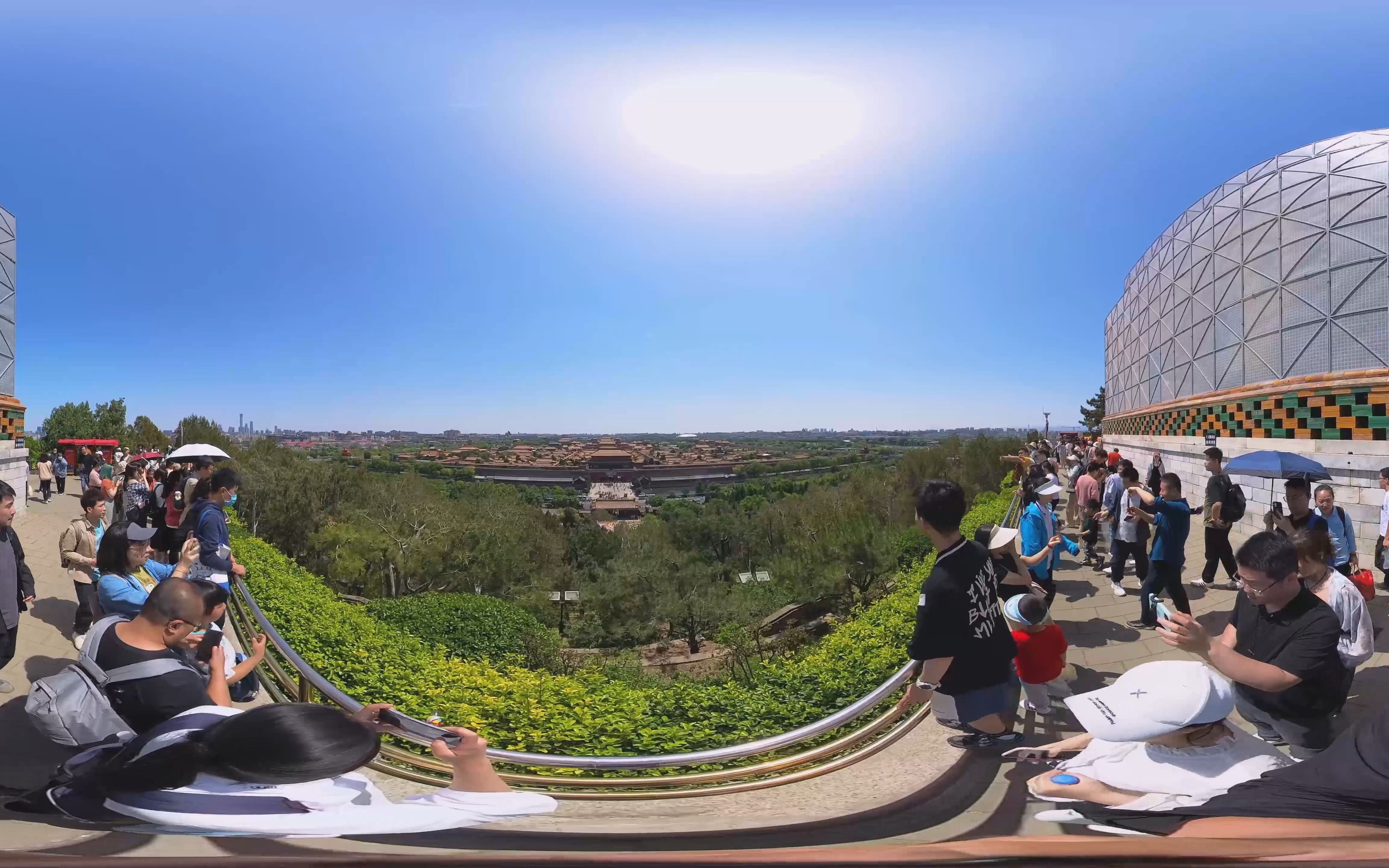 全景爬景山,俯瞰北京紫禁城