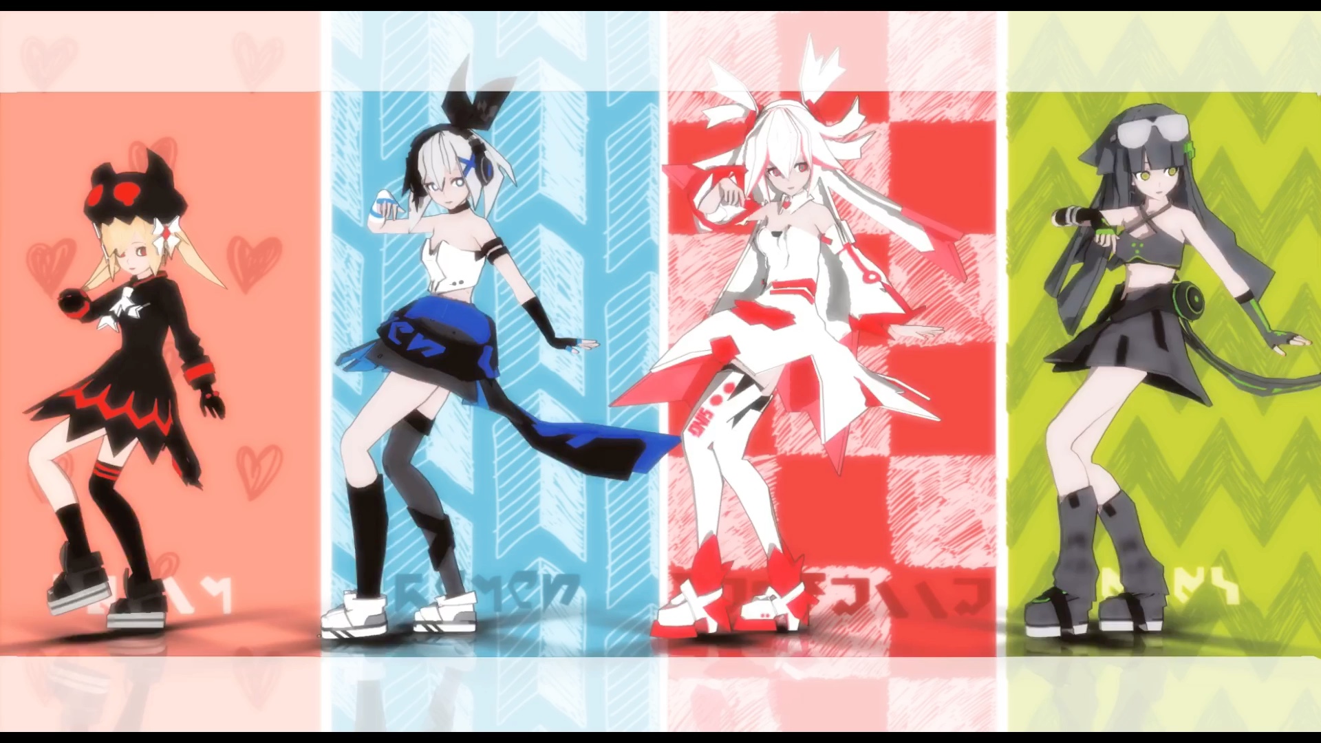 凹凸世界mmd/everyday/四重奏女团_哔哩哔哩_bilibili