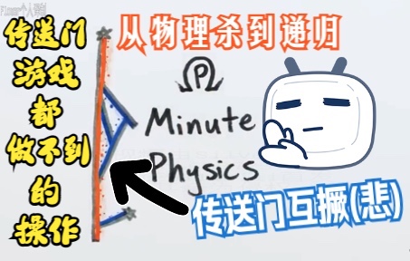 【全站首搬|双语熟肉】传送门穿过自身会怎样?Passing A Portal Through Itself|Minute Physics|中字XjX(原AgF)哔哩哔哩bilibili