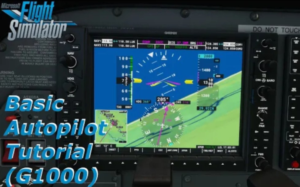 【模拟飞行2020】塞斯纳172 佳明G1000航电系统自动驾驶教程哔哩哔哩bilibili