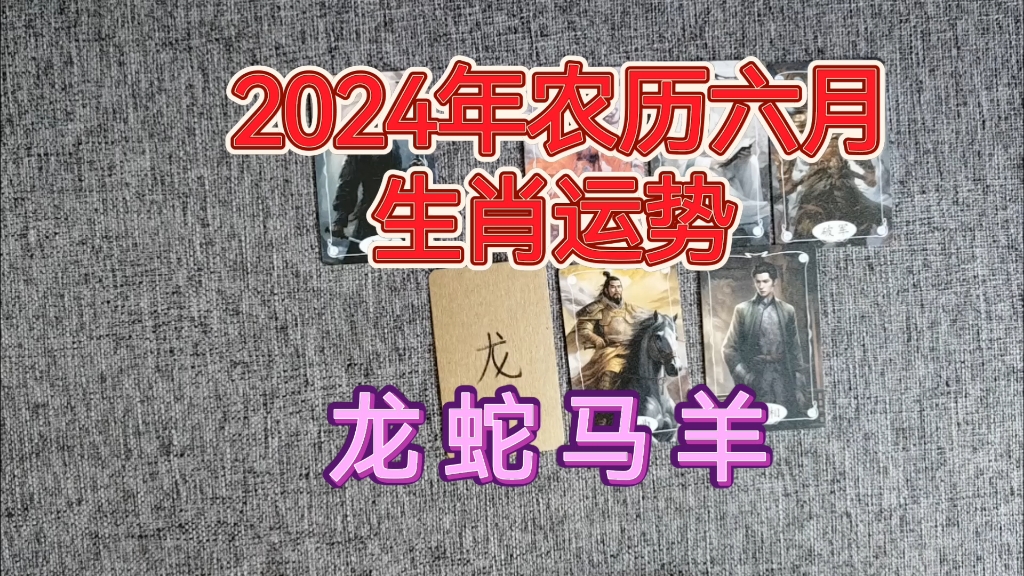 2024年农历六月生肖运势—龙蛇马羊哔哩哔哩bilibili