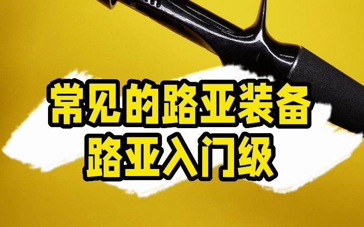 通用的路亚装备名称,你都有吗?哔哩哔哩bilibili