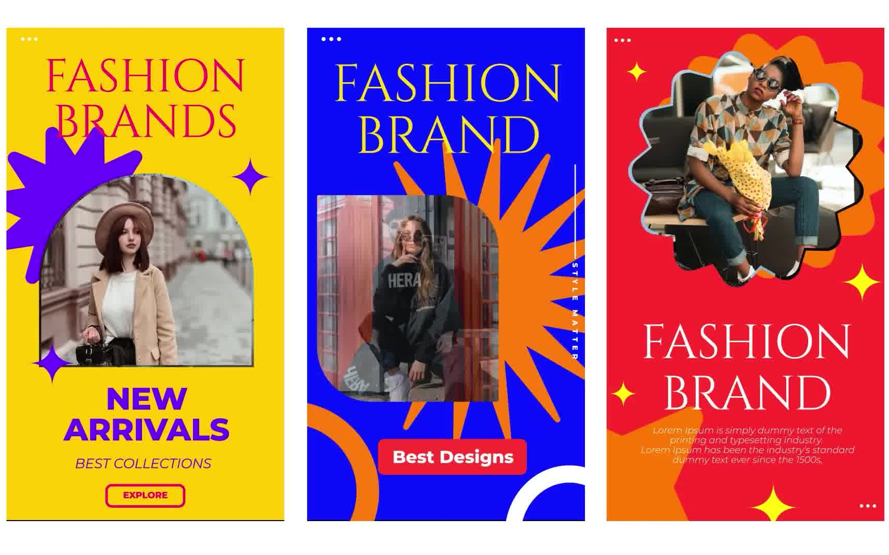 ae模板-活动宣传单海报 竖屏垂直分辨率开屏广告动态封面排版海报设计