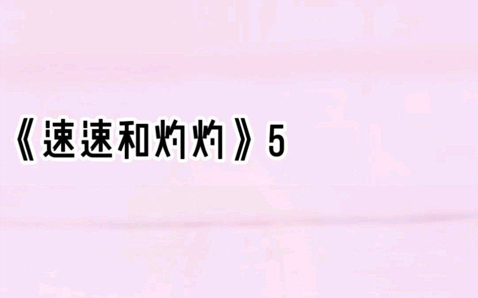 速速和灼灼5 #小说 #番茄小说哔哩哔哩bilibili