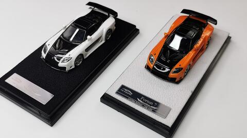 小车第70期YM Mazda RX-7 Veilside Fortune 1:64 树脂马自达速度与激情