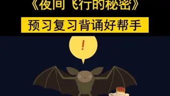 课文6 夜间飞行的秘密 小学语文四年级上册 部编版统编版人教版 蝌蚪老师课课听app 哔哩哔哩 Bilibili