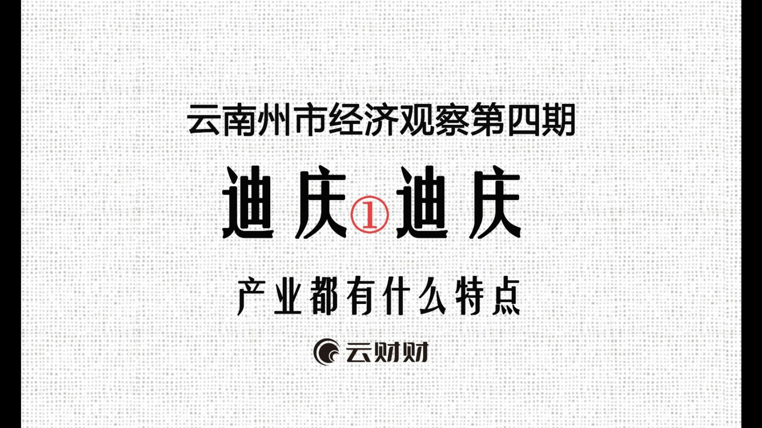 云南州市经济观察:迪庆产业有何特点哔哩哔哩bilibili