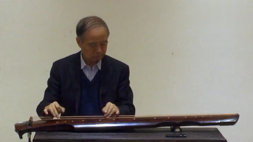 北京白云观白云讲堂李祥霆教授古琴讲座古琴曲《流水》演奏