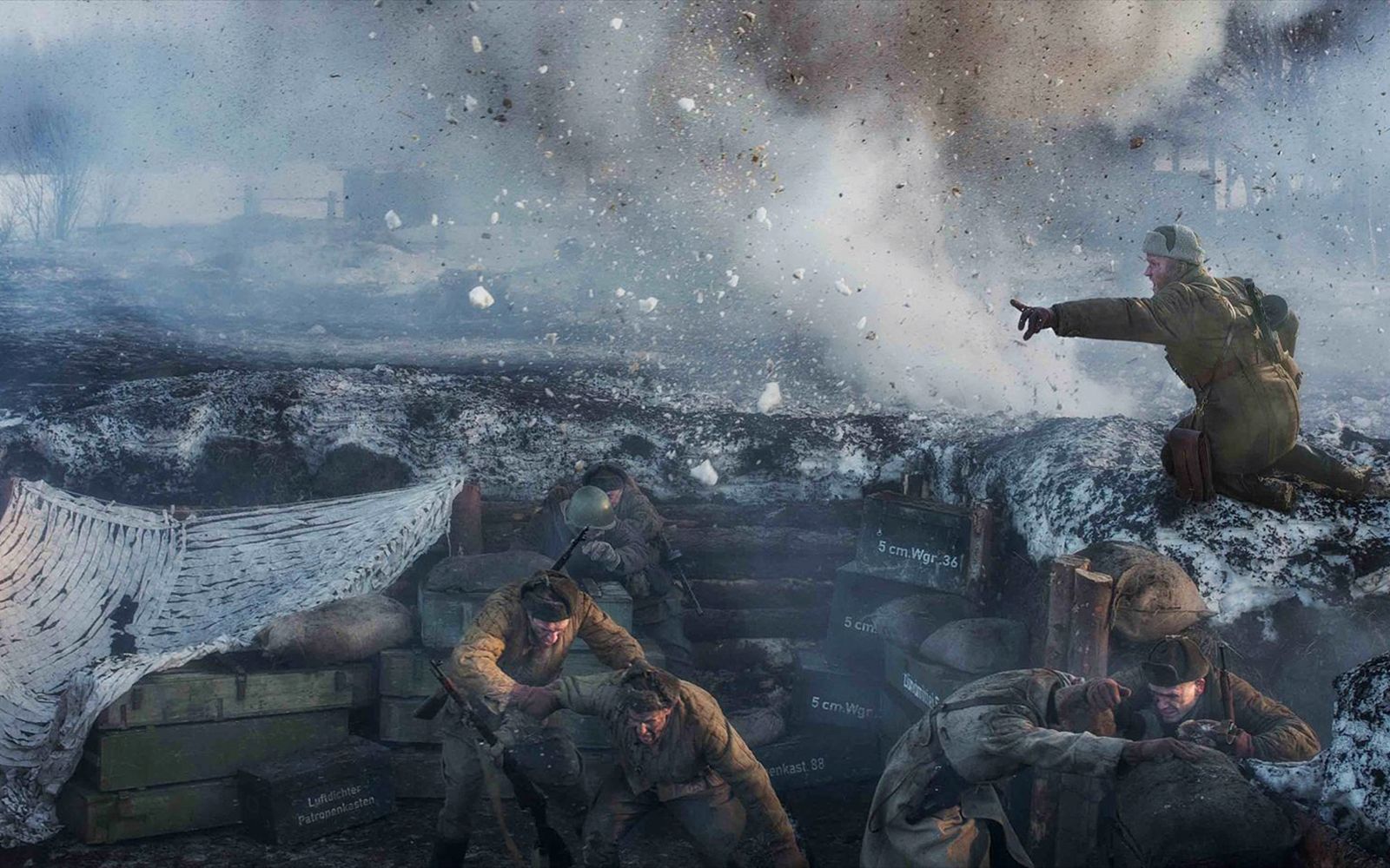 【英雄连2】步兵攻击mod 东德 勒热夫冬季夜间攻防战