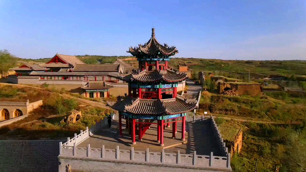 大疆御air2陕西榆林波罗古堡