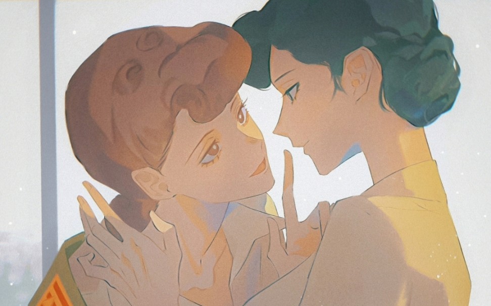 【风声‖玉梦】画小情侣(没错晓梦披着的是玉姐的外套)