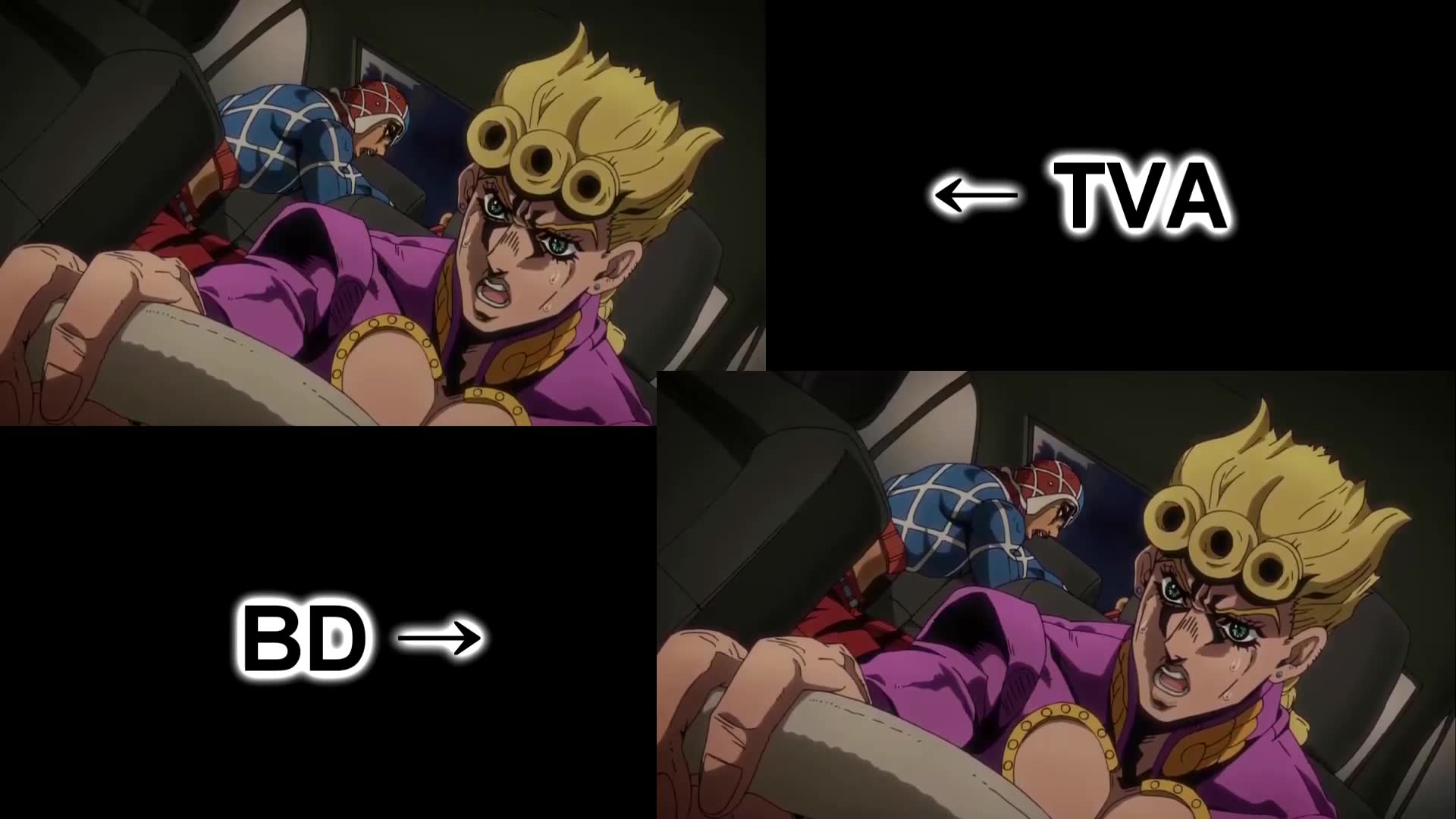 [图][JOJO 第5部 黄金之风] TVA BD 对比