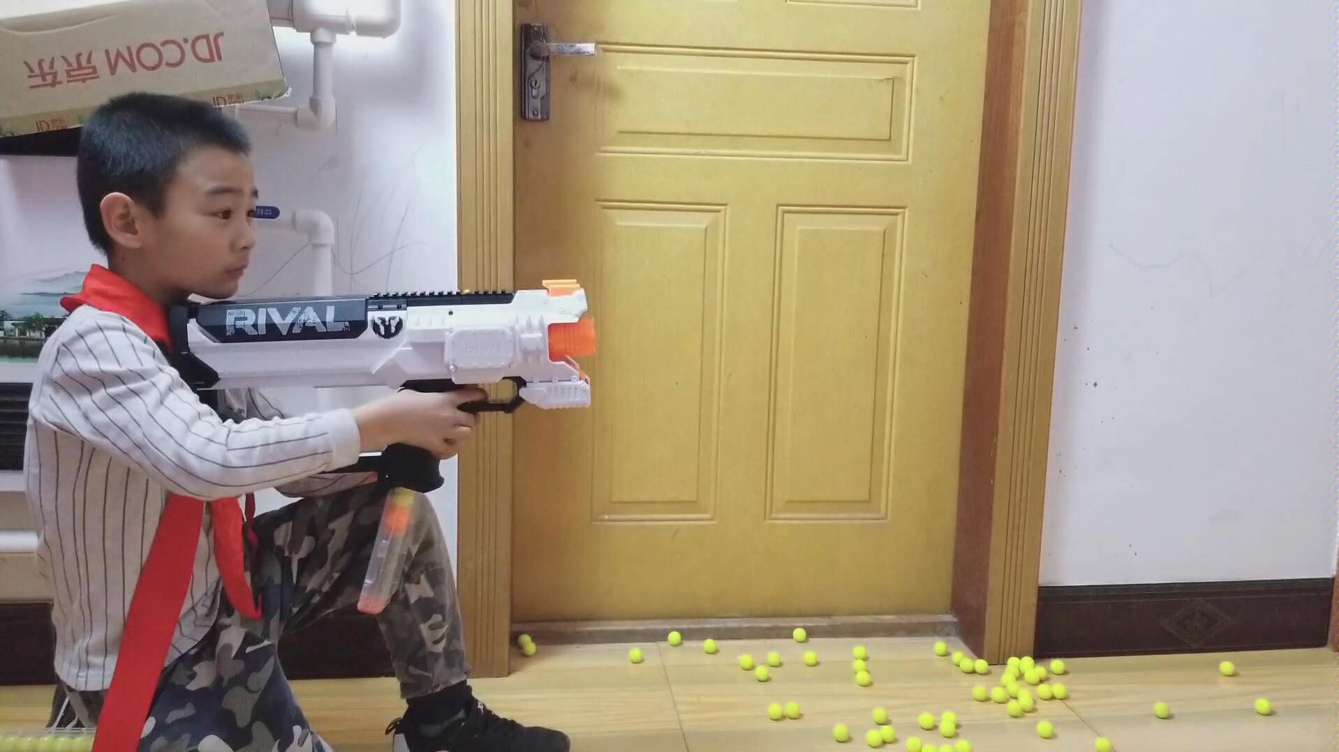 nerf孩之宝rival球弹发射器 赫拉 mxvii1200 幽灵电动球弹 半自动发射