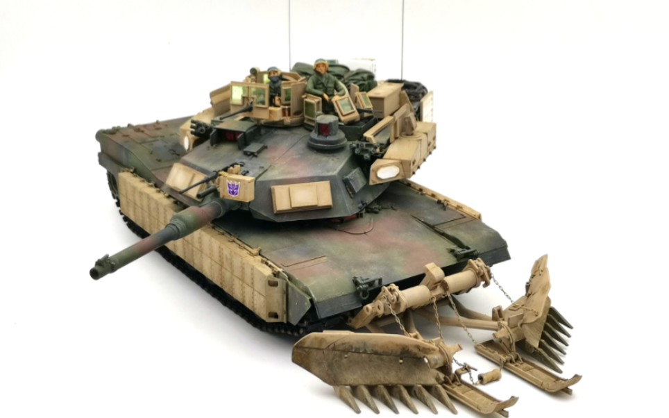 meng美军m1a2 sep tusk i/tusk ii 主战坦克带扫雷犁及战利品套装