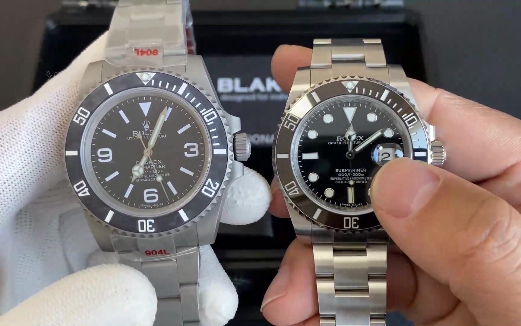 水泥灰改装劳力士无日历黑水鬼大变装