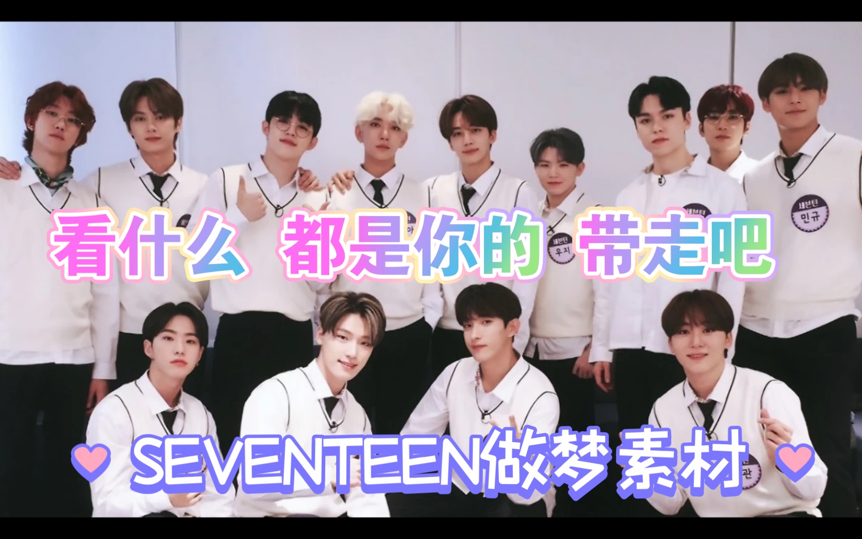 【SEVENTEEN】神颜做梦素材/当你拥有十三个男友/SEVENTEEN安利向 死磕颜哔哩哔哩bilibili