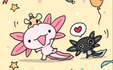 【procreate绘画过程】儿童节可爱插画六角恐龙壁纸