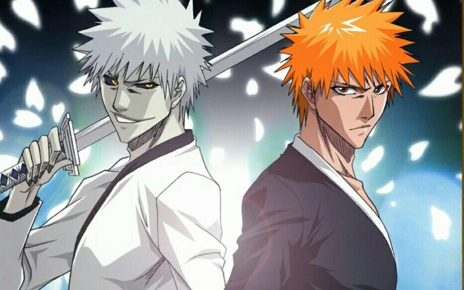 死神bieach黑崎一护白一护混剪白色的傲娇黑色的思念