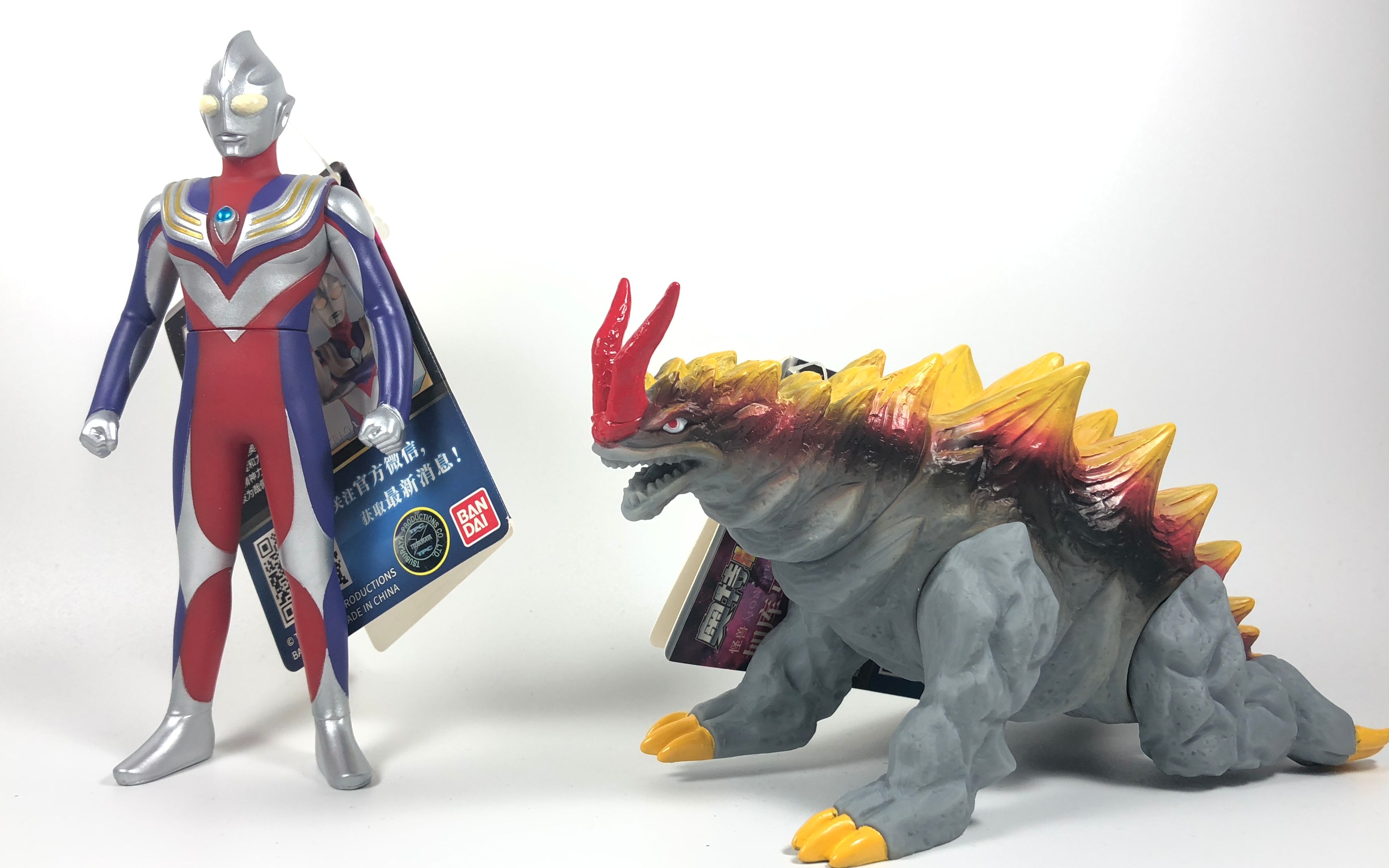 龙哥制作迪迦奥特曼天猫限定经典软胶系列迪迦加库玛