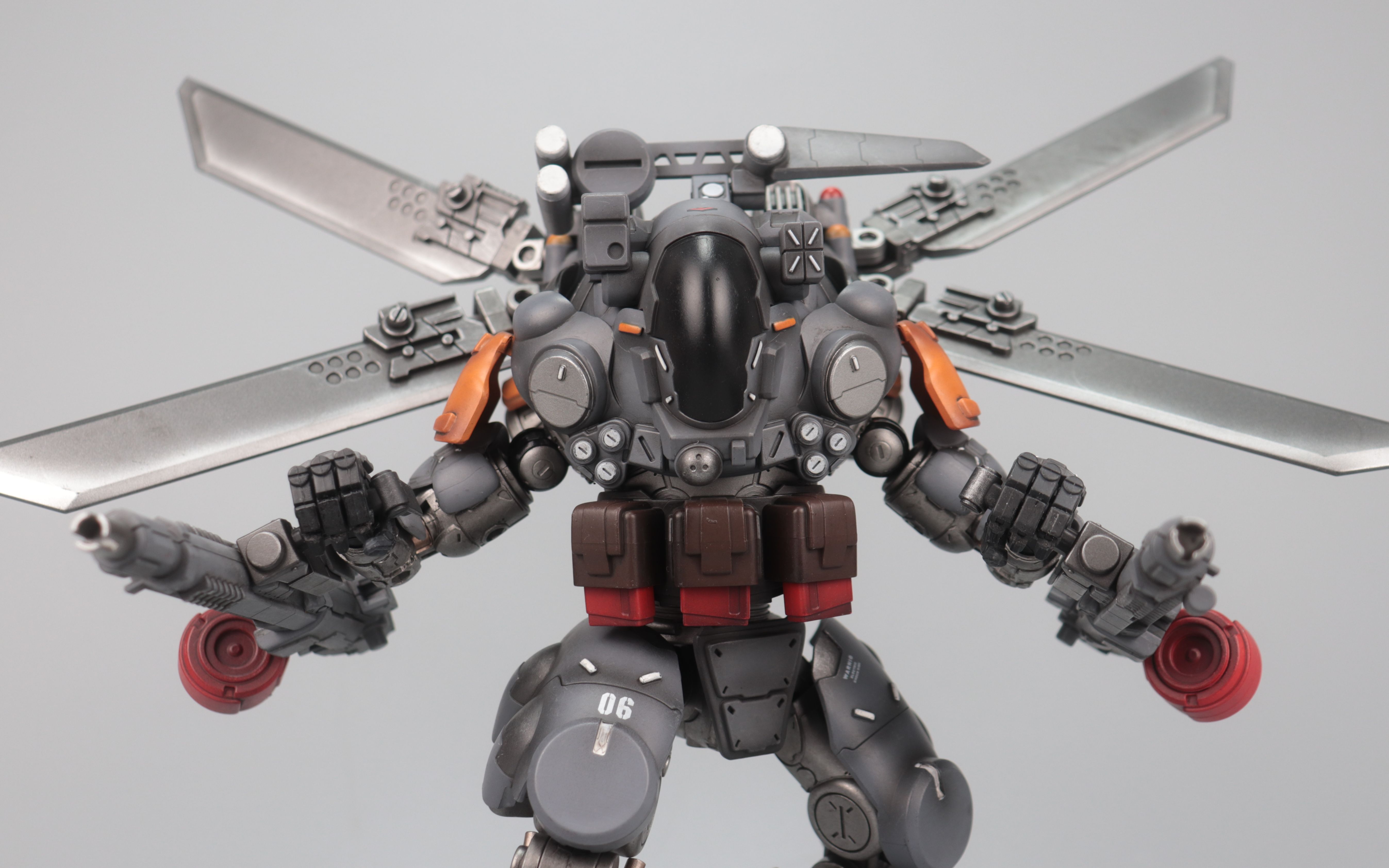 活动作品开盒分享暗源铁骸06空天作战机甲轰击型