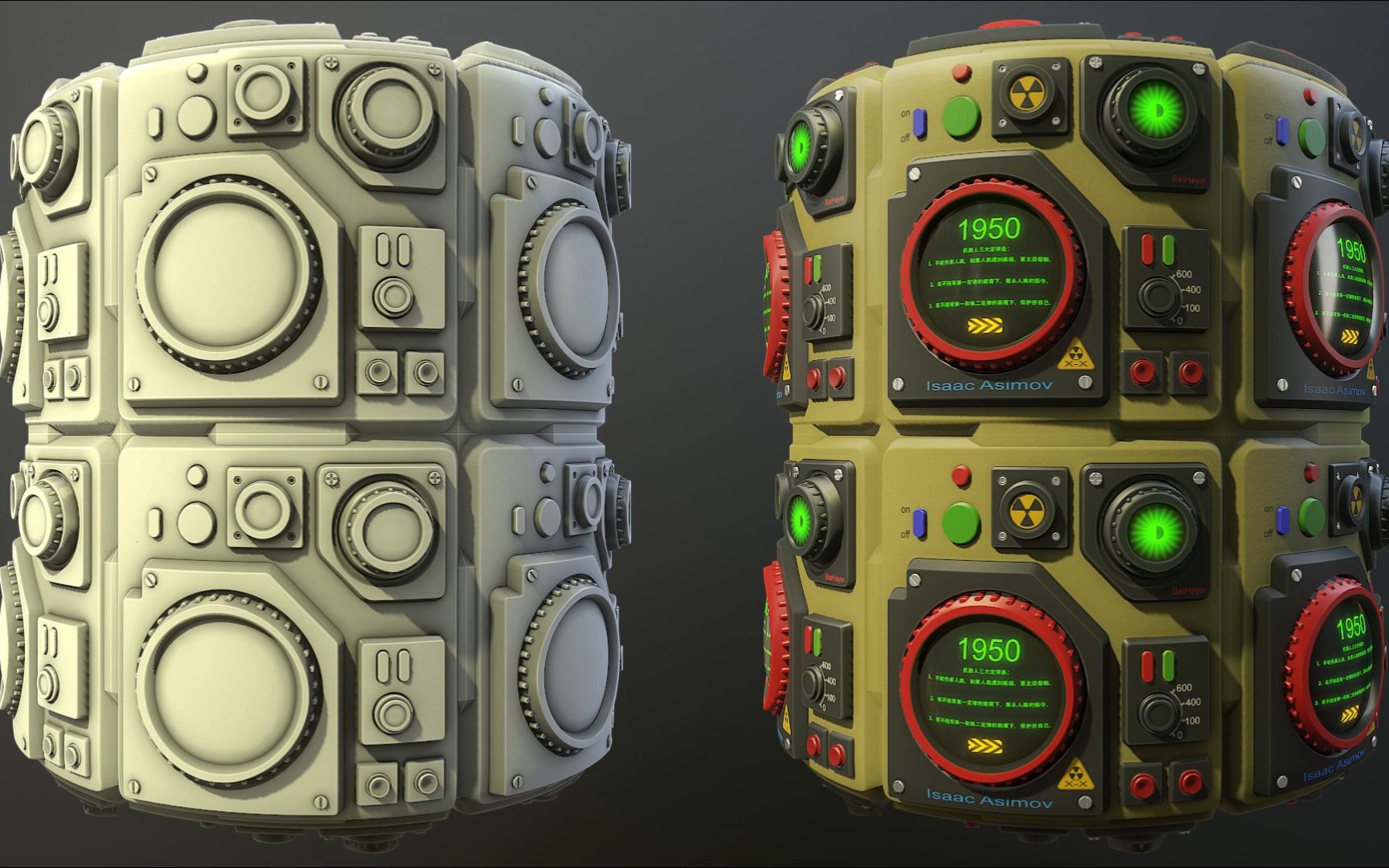 Substance Designer科幻按键面板02哔哩哔哩bilibili