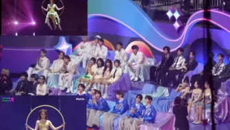 【2024MMA】（双窗）台下艺人reaction (G)I-DLE舞台