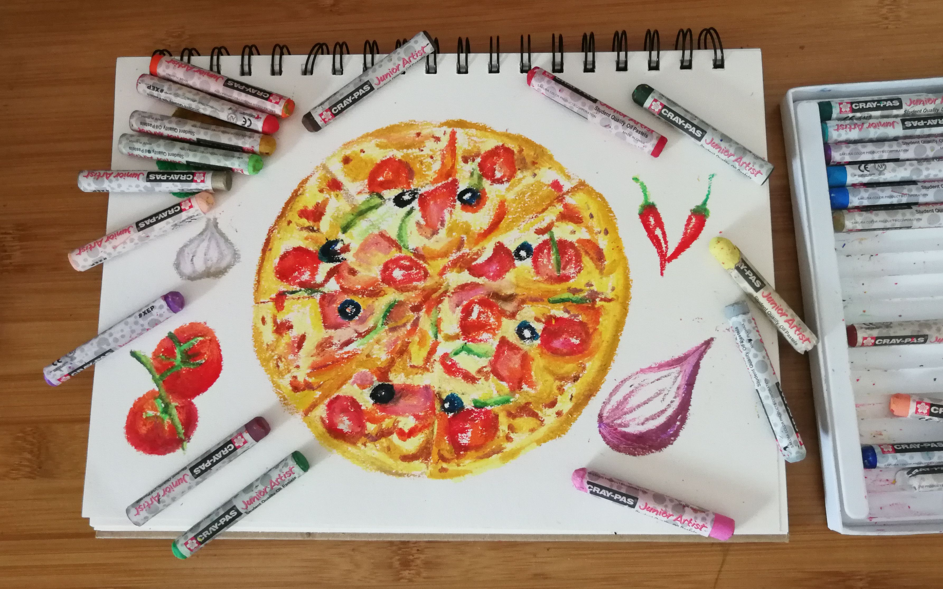 油画棒很好吃之披萨_哔哩哔哩 (゜-゜)つロ 干杯~-bilibili