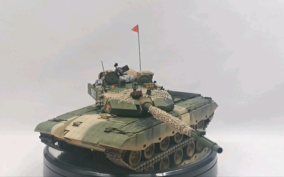 模型制作99式主战坦克战争雷霆135号手ztz99式一期改展示