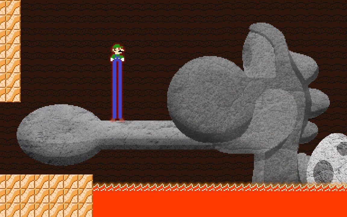 【搬运/动画】上帝模式Luigi VS 石像神庙【原作者:Level UP】(上帝模式Luigi第二集)哔哩哔哩bilibili