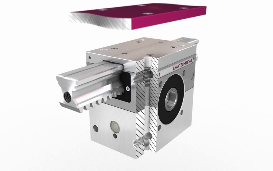 直线导轨与齿条集成式传动结构演示