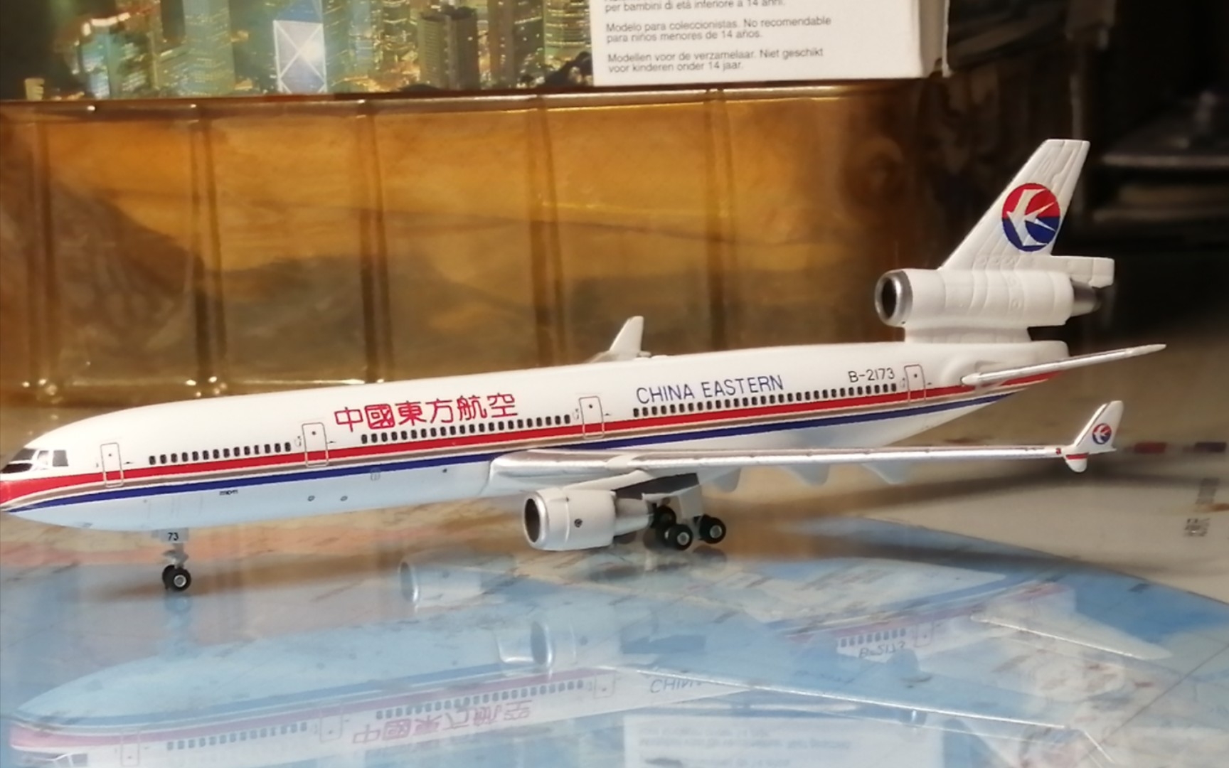 开箱ph中国东方航空586航班md11客机模型
