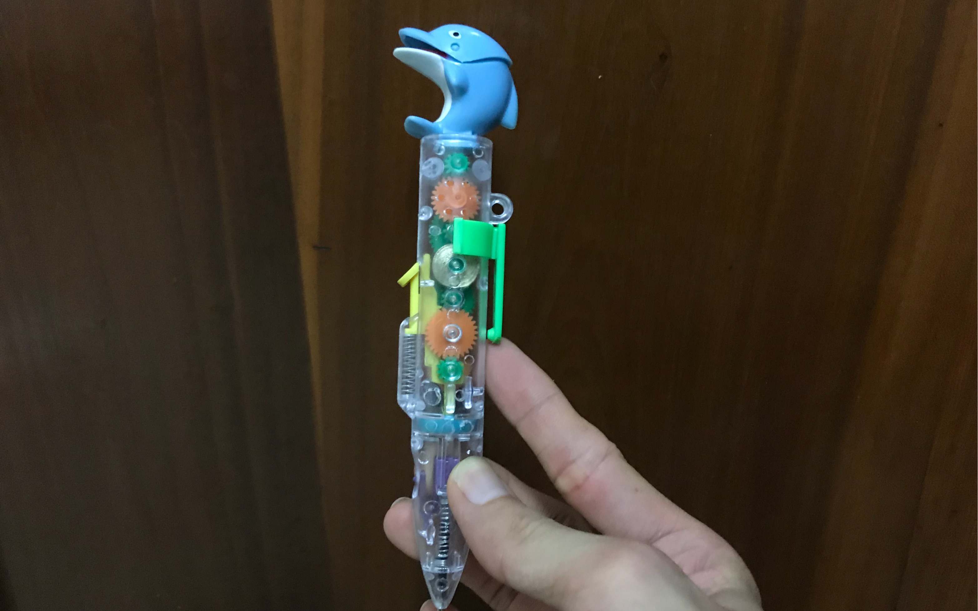 发声玩具笔,机械圆珠笔,90年代齿轮传动玩具笔.