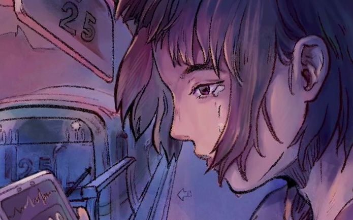 咸鱼绘画《灵魂躯壳》~尝试一下新设备