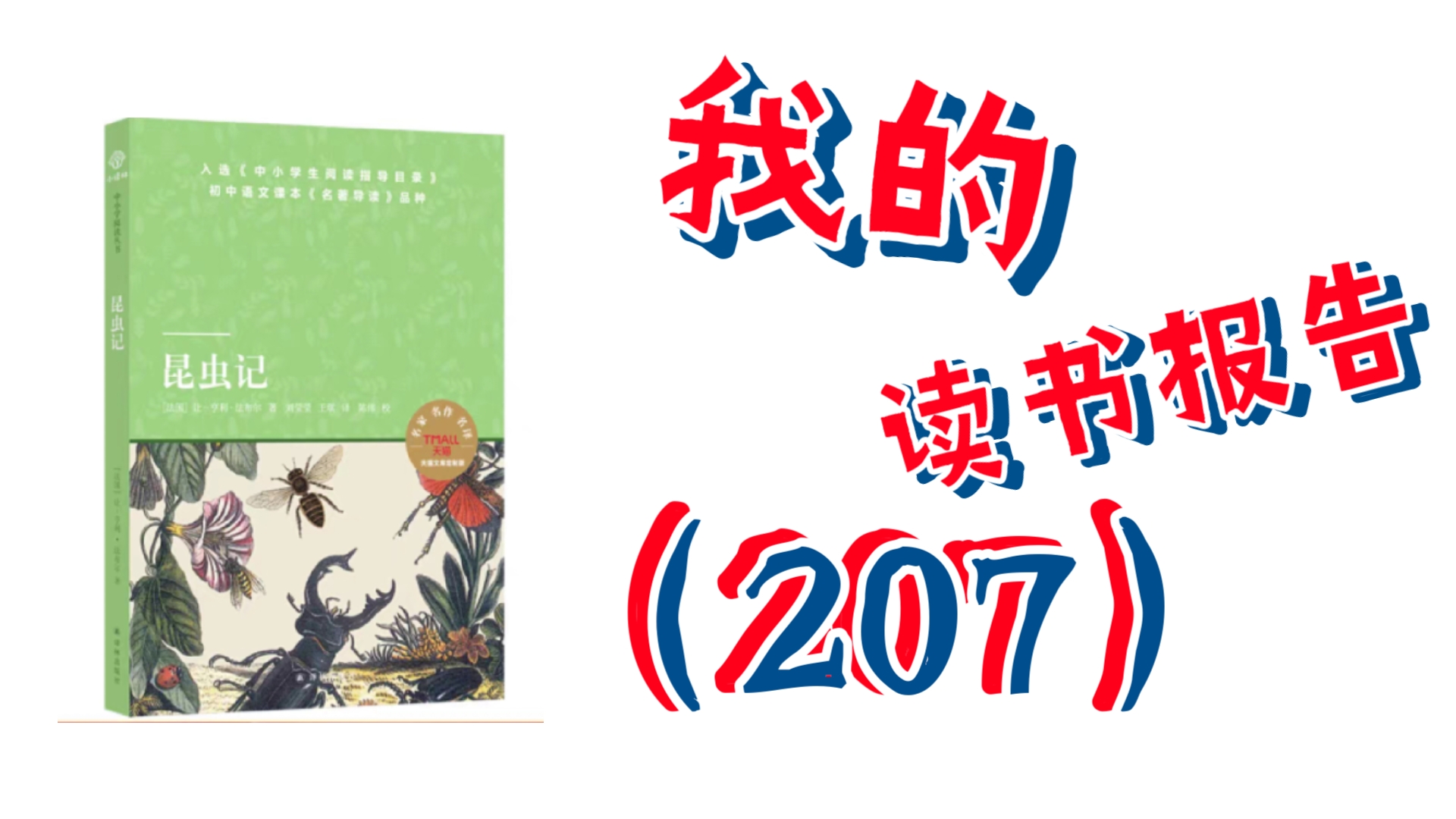 (24.11.2)读书报告第二百零七期— —《昆虫记》哔哩哔哩bilibili